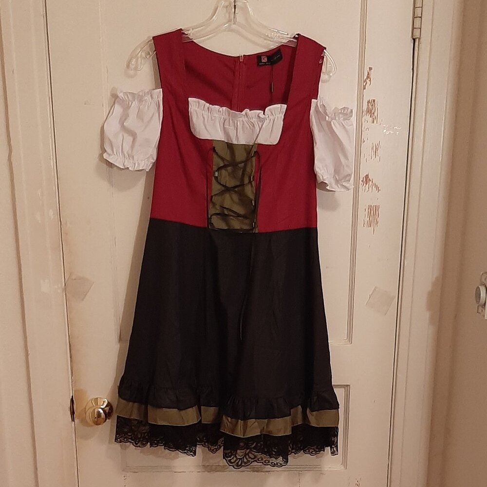 Womens Oktoberfest Dress Costume Dirndl- M